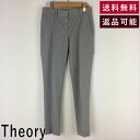 【中古】【福袋対象】 セオリー Theory パンツ グレー スリム ストレート E021I012-E0217 返品可 古着 中古 ブランド古着DB 値下げ