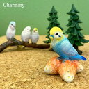  インコ 雑貨 グッズ 鳥 とり トリ マスコット 動物 置物 チャーミー リアルアニマルマスコット インコ セキセイインコとイチゴ 誕生日 プレゼント ギフト対応 ラッピング かわいい 置き物 小物 ダイカイ プチギフト ギフト