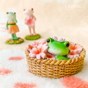 【店内商品最大70%OFFクーポンあり】コポー カエル かえる コポーカエル コポーシリーズ グッズ マスコット コポー 桜のバスケットからそーっと 桜 copeau 誕生日 ギフト対応 ラッピング 23AW 置き物 置物 小物 ダイカイ プチギフト カエル 好き プレゼント