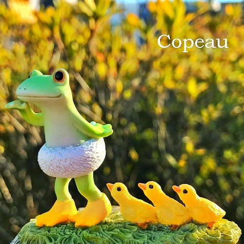 コポー カエル かえる 雑貨 コポーカエル コポーシリーズ グッズ マスコット コポー アヒルごっこ copeau 誕生日 ギフト対応 ラッピング 置き物 置物 小物 ダイカイ ギフト カエル 好き プレゼントのサムネイル