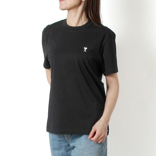 樂天商城 - 【ポイント祭】26SSモデルアミ アレクサンドル マテュッシ AMI Alexandre Mattiussi レディース AMI DE COEUR Tシャツ【045 BLACK】HTS346.724 45/【2026SS】l-tops