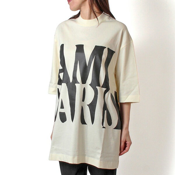 樂天商城 - 【ポイント祭】26SSモデルアミ アレクサンドル マテュッシ AMI Alexandre Mattiussi レディース AMI PARIS オーバーサイズ Tシャツ【136 WHITE CREAM】UTS381.726 136/【2026SS】l-tops
