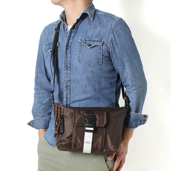 樂天商城 - 【ポイント祭】26SSモデルアーペーセー A.P.C. メンズ TREK ショルダーボディバッグ【CAA MARRON/BROWN】H61734 PAAGS CAA/【2026SS】m-bag