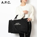 24春夏モデルアーペーセー A.P.C. レディース RECUPERATION キャンバス ボストン トートバッグH62230 CODBM LZZ BLACK/l-bag