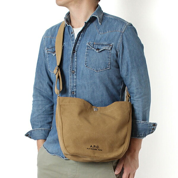 樂天商城 - 【ポイント祭】26SSモデルアーペーセー A.P.C. メンズ JOURNAL コットンキャンバス スモールバッグ【CAG BEIGE】M67010 PSAME CAG/【2026SS】m-bag