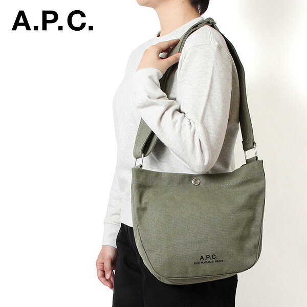 樂天商城 - 25AWモデルアーペーセー A.P.C. レディース JOURNAL キャンバス スモールバッグ【JAA KAKI】M67010 PSAJZ JAA/【2025-26AW】l-bag