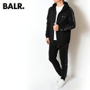 ボーラー BALR. Q-TAPE パーカースウェットパンツ上下 セットアップB1267.1020+B1411.1088 BLK/m-tops