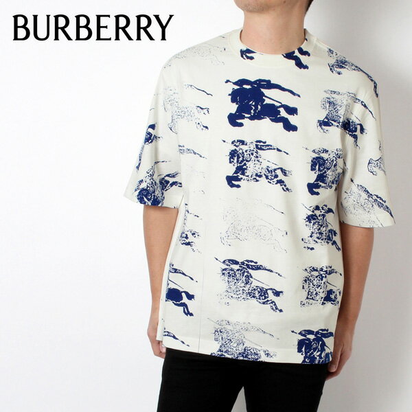 24SSモデルバーバリー BURBERRY GRAPHICS スクリーンプリント Tシャツ【RAIN】8081369 RAIN/【2024SS】m-tops