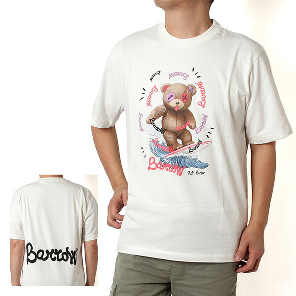 26SSモデルバロウ バロー BARROW ユニセックス サーフベア SURF BEAR TシャツS6BWUATH078 412/m-tops