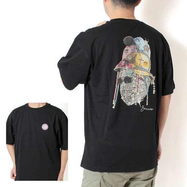 Rakuten - 26SSモデルバロウ バロー BARROW ユニセックス グラフィックバックプリント Tシャツ【110 BLACK】S6BWUATH137 110/【2026SS】m-tops