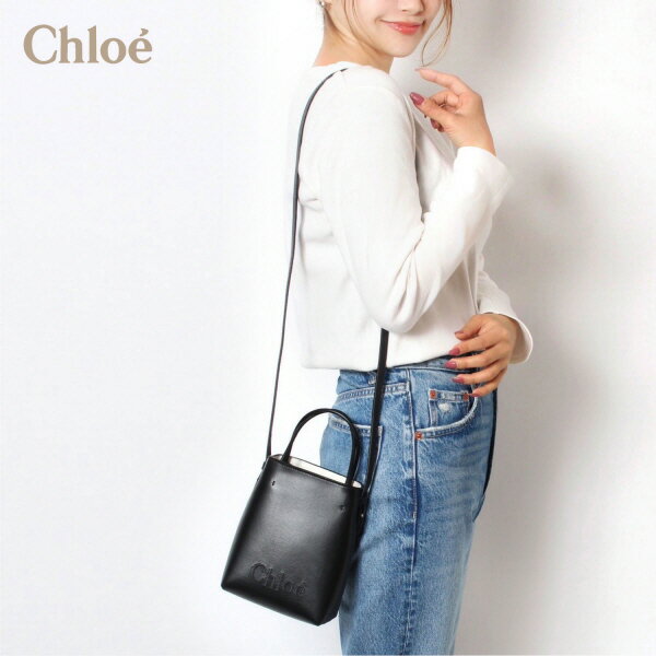 クロエ 夏バッグ レディース 24SSモデルクロエ Chloe SENSE マイクロトートバッグ【001 BLACK】CHC23UP873I10 001/【2024SS】l-bag