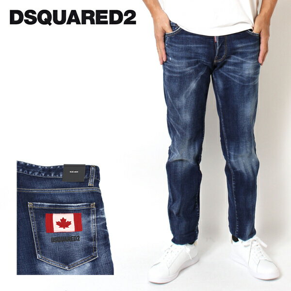 ディースクエアード DSQUARED2 SLIM JEAN ジーンズ デニム【ブルー】LB1335 S30664 470/【2023-24AW】m-bottoms