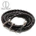 【スプリングセール】ダニエルマリネッリレザー編みこみダブルベルト【BLACK】3892 BLACK/DANIELE MARINELLI【dm-fashion-g...
