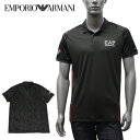 【訳ありB品】エンポリオアルマーニ EMPORIO ARMANI EA7 VENTUS7 柄切替デザイン ポロシャツ【レイヴン(チャコールグレー)】3RPF23 PJPCZ 1997/【2023SS】m-tops