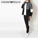 エンポリオアルマーニ EMPORIO ARMANI EA7 切替カラー セットアップ パーカー上下セット【ブラック】6RPV55 PJ07Z 1200/【2023-24AW】m-tops