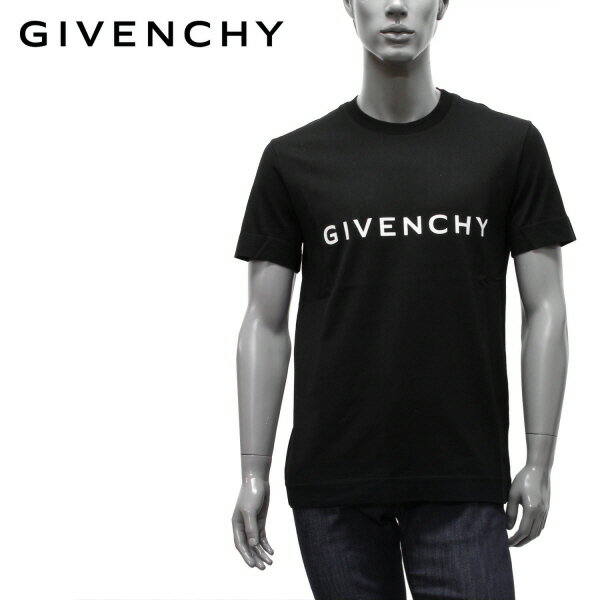 ジバンシィ GIVENCHY ロゴプリント スリムフィット Tシャツ【BLACK】BM716G3YAC 001/【2023SS】m-tops