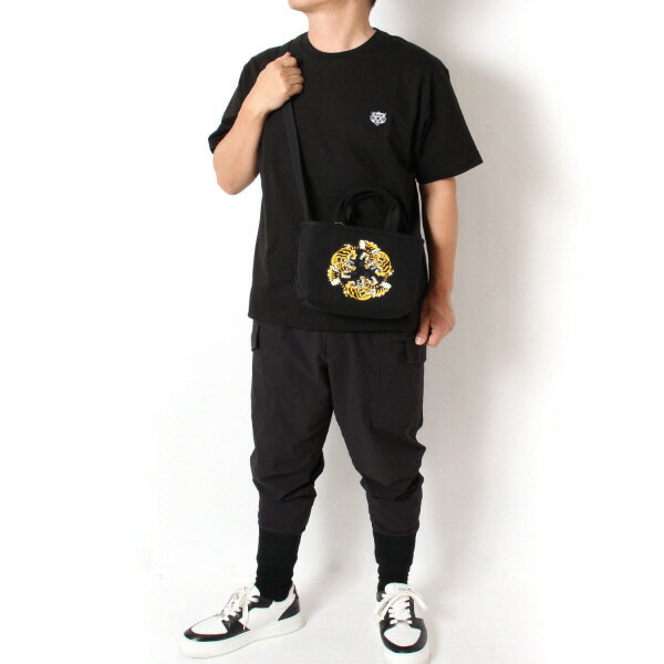 【サマーセール開催中】25SSモデルケンゾー KENZO メンズ KENZO VERDY MARKET リバーシブル スモールトート【BLACK】FF58SA910F37 99/【2025SS】m-bag