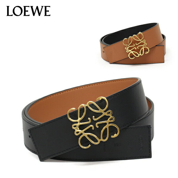 ロエベ LOEWE REVERSIBLE ANAGRAM BELT リバーシブル アナグラム ベルト【TAN/BLACK/GOLD】515.01.010 2544/【2023-24AW】goodsのサムネイル