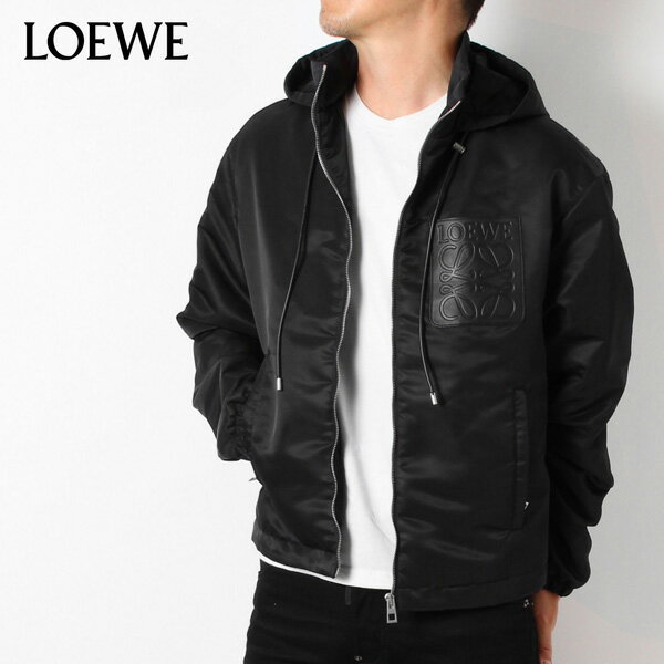 24SSモデルロエベ LOEWE HOODED PADDED JACKET フーデッド パデッド ジャケット【BLACK】H526Y02W68 1100/【2024SS】m-outer