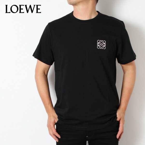 24SSモデルロエベ LOEWE メンズ ANAGRAM T SHIRT アナグラム Tシャツ【BLACK】H526Y22X75 1100/【2024SS】m-tops