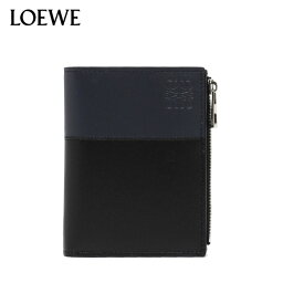 ロエベ 二つ折り財布（メンズ） ロエベ LOEWE SLIM COMPACT WALLET スリム コンパクトウォレット 二つ折り財布【NAVY+BLACK】C568W73X01 8494 BLACK/DEEP NAVY/【2024SS】m-wallet