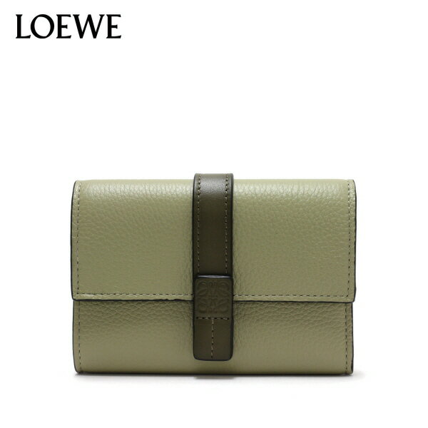 ロエベ 財布（レディース） ロエベ LOEWE SMALL VERTICAL WALLET スモール バーティカル ウォレット【SAGE GREEN/DARK KHAKI GREEN】C660S86X01 6333/【2023-24AW】l-wallet