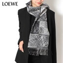 24SSモデルロエベ LOEWE レディース ANAGRAM SCARF アナグラムチェッカーボード スカーフマフラー【BLACK/WHITE】F810487X17 1102/【2024SS】goods