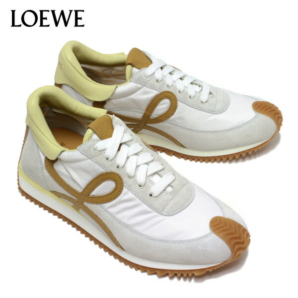 ロエベ LOEWEレディース FLOW RUNNER フローランナー スニーカーL815282XA1 2853 WHITE MEDIUM/CONCEALER/l-shoes