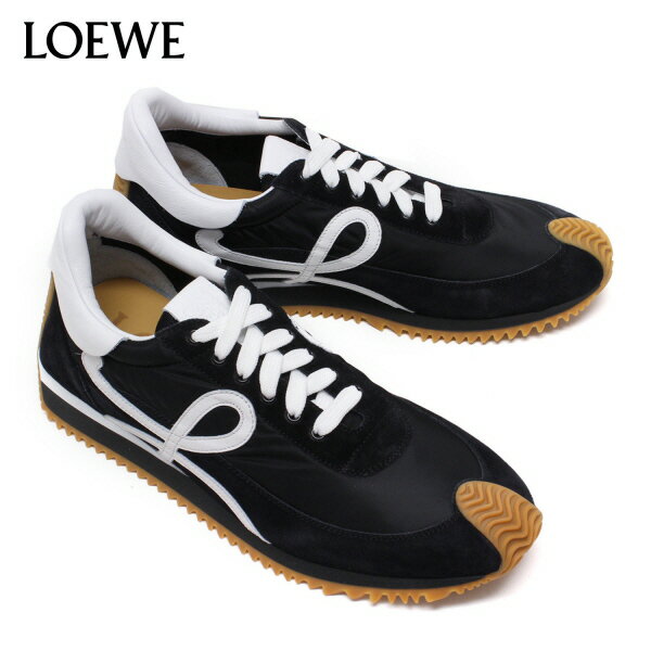 24SSモデルロエベ LOEWE メンズ FLOW RUNNER フローランナースニーカー【1102 BLACK/WHITE】M816282X52 1102/【2024SS】m-shoes