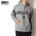 エムエムシックス MM6 Maison Margiela ユニセックス オーバーサイズ ロゴプルオーバーパーカーS52GU0161 S25337 858M/l-tops