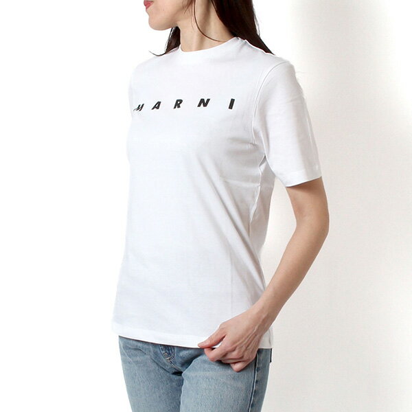 樂天商城 - 【ポイント祭】26SSモデルマルニ MARNI レディース キッズモデル ロゴプリント Tシャツ【ホワイト】M01601 M00RF 0M100/【2026SS】l-tops