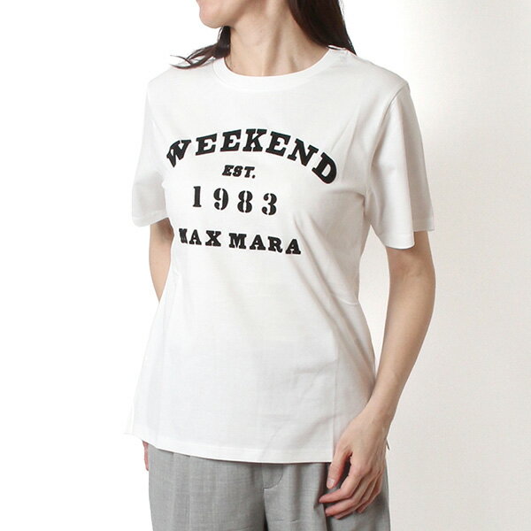樂天商城 - 【ポイント祭】26SSモデルマックスマーラ Max Mara レディース ウィークエンド TENUE テーヌエ Tシャツ【006 WHITE】TENUE 006/【2026SS】l-tops