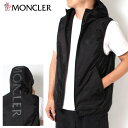 【スプリングセール】25SSモデルモンクレール MONCLER MORETAN バックロゴ ナイロンベスト【ブラック】1A00172 539ZD 999/【20...