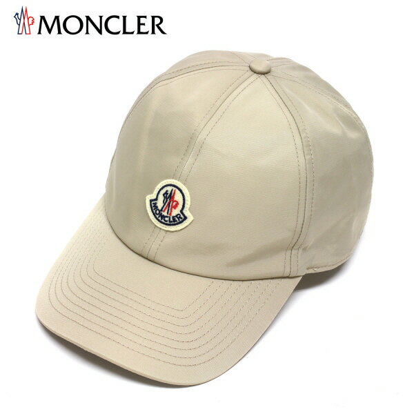 24SS新作モンクレール MONCLER ユニセックス ワッペン付き ナイロンキャップ【ベージュ】3B00001 0U282..