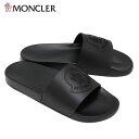 24SSモデルモンクレール MONCLER メンズ BASILE シャワーサンダル【ブラック】4C00030 M2999 999/【2024SS】m-shoes