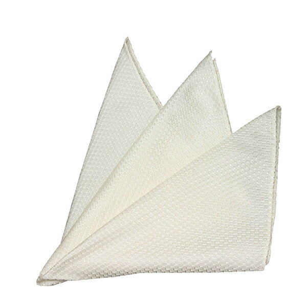 アルマーニ・コレッツォーニ ARMANI COLLEZIONI シルク ポケットチーフ【WHITE】 ...