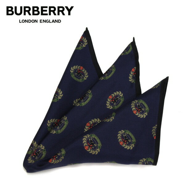 バーバリー BURBERRY 総柄 ポケットチーフ【NAVY】4500498522 8002726 1 /goods