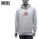 fB[[ DIESEL S-GIRK-HOOD-B8 SWEAT-SHIRT vI[o[p[J[yGREYzA03270 GRAL 9CB/m-tops