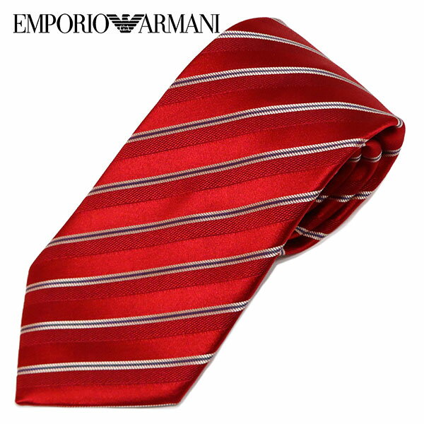 アルマーニ ネクタイ 【大特価 スペシャルプライス】エンポリオアルマーニ EMPORIO ARMANI ネクタイ necktie EA ストライプ 【RED】370282 2R636 00074/necktie