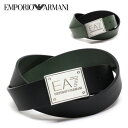 【スプリングセール】2024春夏モデル エンポリオアルマーニ EMPORIO ARMANI EA7 ベルト PLATE BELT リバーシブルタイプ【BLACK...