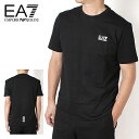 【ボーナスサマーセール開催中】エンポリオアルマーニ EMPORIO ARMANI EA7 セッテライン Tシャツ【ブラック+ホワイトロゴ】8NPT25 PJVPZ 1200/【2025SS】m-tops
