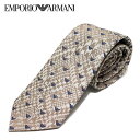 【父の日セール】エンポリオアルマーニ EMPORIO ARMANI ネクタイ necktie 千鳥ジャガード 小イーグル小紋【SAND】340075 1P603...