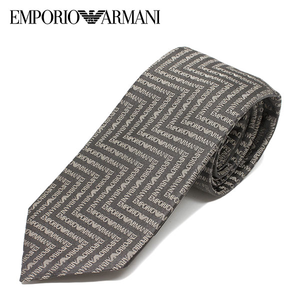 アルマーニ ネクタイ エンポリオアルマーニ EMPORIO ARMANI ネクタイ necktie 幾何学ロゴ【FOREST NIGHT(CHARCOAL)】340075 1P604 25844/necktie