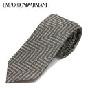 エンポリオアルマーニ EMPORIO ARMANI ネクタイ necktie 幾何学ロゴ【FOREST NIGHT(CHARCOAL)】340075 1P604 25844/necktie