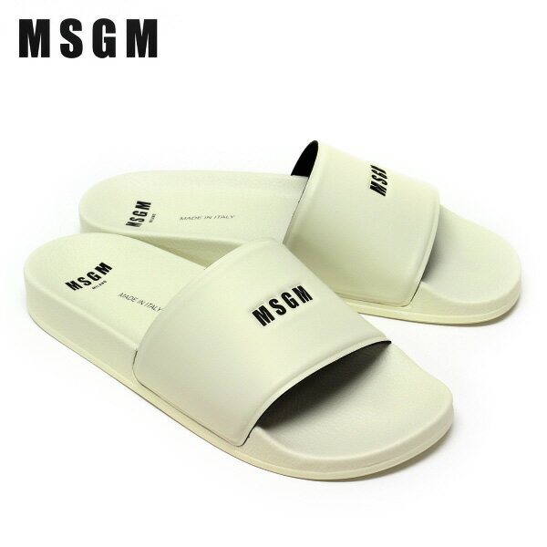 エムエスジーエム MSGM スモールロゴ スライド シャワーサンダル3440MS208 970 02/m-shoes