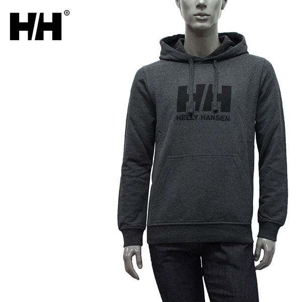 ヘリーハンセン HELLY HANSEN HH LOGO HOODIE プルオーバーパーカー HH ロゴ【981 Ebony Melange】33977 981/m-tops