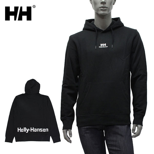 ヘリーハンセン HELLY HANSEN YU HOODIE 2.0 プルオーバーパーカー HH 刺繍ロゴ【990 BLACK】53582 990/m-tops