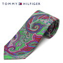 【大特価 スペシャルプライス】トミー・ヒルフィガーネクタイ necktie【ペイズリーグリーン】87591605300 /TOMMY HILFIGER/necktie