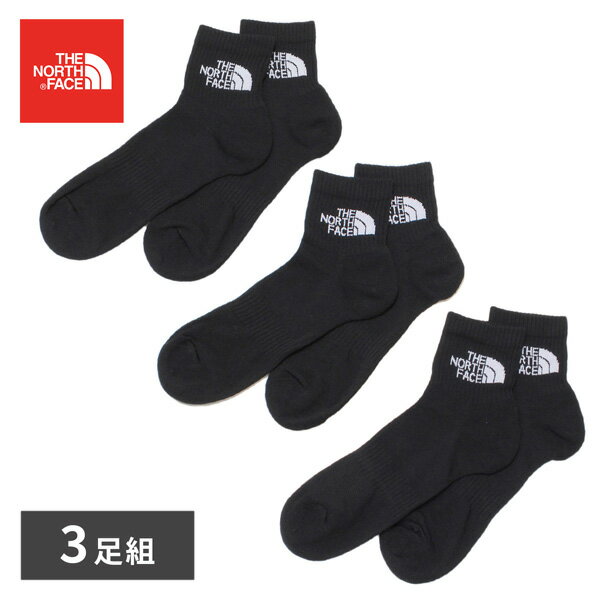 【オータムセール】ザノースフェイス THE NORTH FACE MLSPRT S CSH QRTR 3P ソックス3P【TNF BLACK】NF..