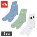 【ボーナスサマーセール開催中】ザノースフェイス THE NORTH FACE ML SPRT S CSH CREW 3P クルー ソックス3P【TNF White/Misty Sage/St】NF0A882H 0OD/【2025SS】m-inner